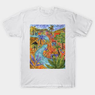 Village by the River T-Shirt